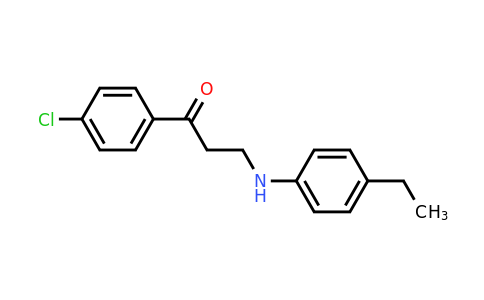 CAS 477320-25-5 | 1-(4-Chlorophenyl)-3-((4-ethylphenyl)amino)propan-1-one