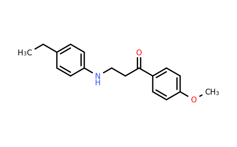 CAS 477320-26-6 | 3-((4-Ethylphenyl)amino)-1-(4-methoxyphenyl)propan-1-one