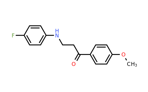 CAS 477320-46-0 | 3-((4-Fluorophenyl)amino)-1-(4-methoxyphenyl)propan-1-one