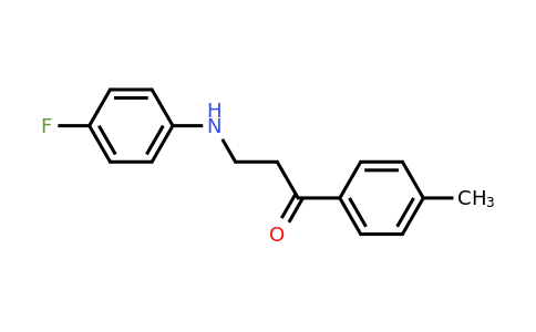 CAS 477320-49-3 | 3-((4-Fluorophenyl)amino)-1-(p-tolyl)propan-1-one