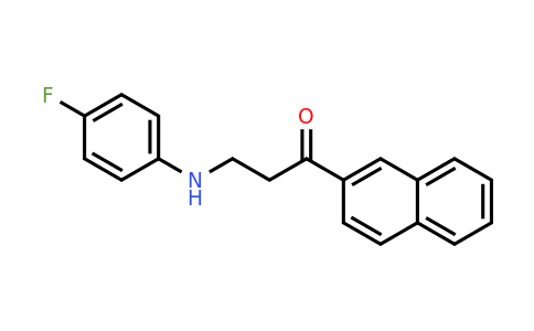 CAS 477320-50-6 | 3-((4-Fluorophenyl)amino)-1-(naphthalen-2-yl)propan-1-one
