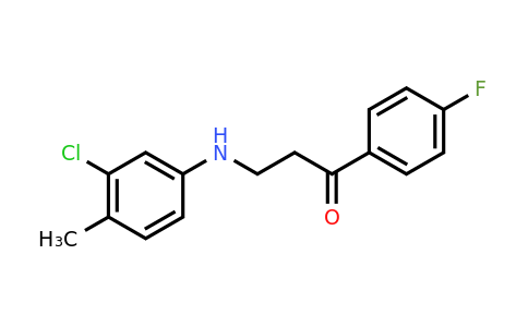 CAS 477334-00-2 | 3-((3-Chloro-4-methylphenyl)amino)-1-(4-fluorophenyl)propan-1-one