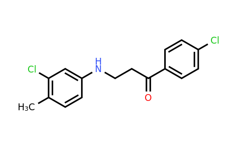 CAS 477334-01-3 | 3-((3-Chloro-4-methylphenyl)amino)-1-(4-chlorophenyl)propan-1-one