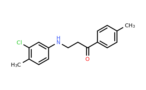 3-((3-Chloro-4-methylphenyl)amino)-1-(p-tolyl)propan-1-one