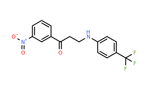 CAS 477334-29-5 | 1-(3-Nitrophenyl)-3-((4-(trifluoromethyl)phenyl)amino)propan-1-one