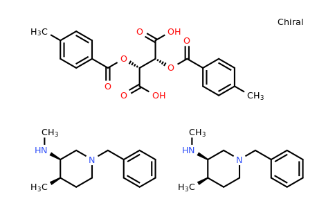 CAS 477600-71-8 | (2R,3R)-2,3-bis(4-methylbenzoyloxy)butanedioic acid; bis((3R,4R)-1-benzyl-N,4-dimethylpiperidin-3-amine)