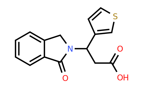 CAS 478249-84-2 | 3-(1-Oxoisoindolin-2-yl)-3-(thiophen-3-yl)propanoic acid