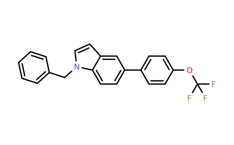 CAS 481630-46-0 | 1-benzyl-5-(4-(trifluoromethoxy)phenyl)-1H-indole