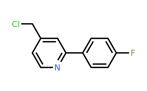 CAS 482376-13-6 | 4-(Chloromethyl)-2-(4-fluorophenyl)pyridine