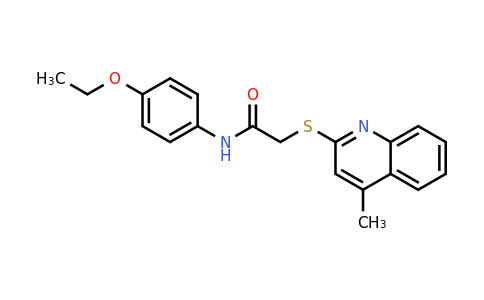 CAS 483286-03-9 | N-(4-Ethoxyphenyl)-2-((4-methylquinolin-2-yl)thio)acetamide