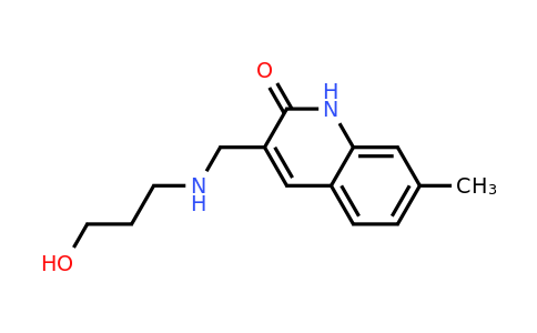 CAS 483286-58-4 | 3-(((3-Hydroxypropyl)amino)methyl)-7-methylquinolin-2(1H)-one