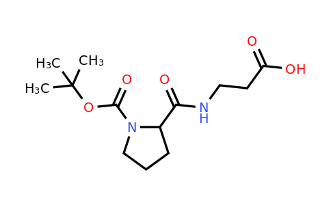 CAS 485317-74-6 | 3-({1-[(tert-butoxy)carbonyl]pyrrolidin-2-yl}formamido)propanoic acid