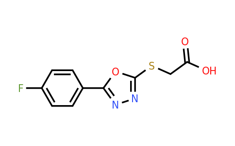 CAS 485334-65-4 | 2-{[5-(4-fluorophenyl)-1,3,4-oxadiazol-2-yl]sulfanyl}acetic acid