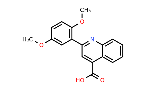 CAS 485335-52-2 | 2-(2,5-Dimethoxyphenyl)quinoline-4-carboxylic acid