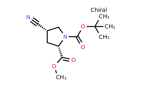 CAS 487048-28-2 | 1-(tert-butyl) 2-methyl (2S,4S)-4-cyanopyrrolidine-1,2-dicarboxylate