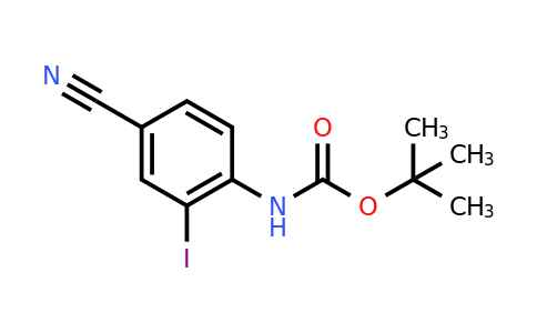 CAS 488713-81-1 | tert-Butyl (4-cyano-2-iodophenyl)carbamate