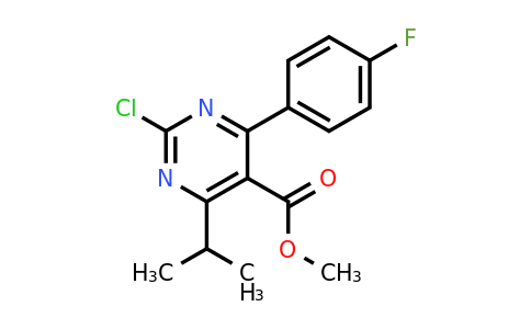 CAS 488798-38-5 | Methyl 2-chloro-4-(4-fluorophenyl)-6-isopropylpyrimidine-5-carboxylate
