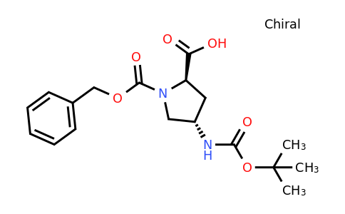 CAS 489446-81-3 | (2R,4S)-1-benzyloxycarbonyl-4-(tert-butoxycarbonylamino)pyrrolidine-2-carboxylic acid