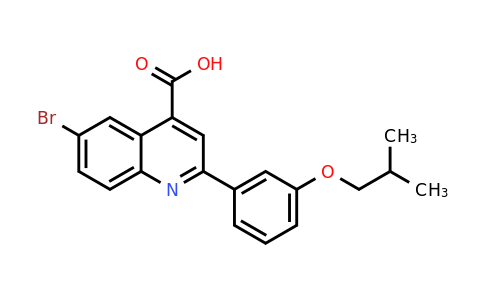 CAS 489451-29-8 | 6-Bromo-2-(3-isobutoxyphenyl)quinoline-4-carboxylic acid