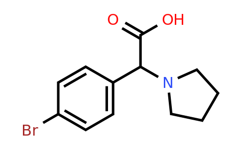CAS 490027-02-6 | 2-(4-bromophenyl)-2-(pyrrolidin-1-yl)acetic acid