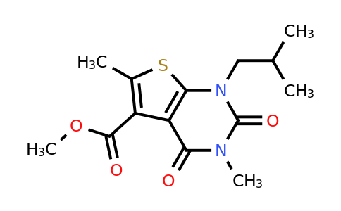 CAS 491613-98-0 | methyl 1-isobutyl-3,6-dimethyl-2,4-dioxo-thieno[2,3-d]pyrimidine-5-carboxylate