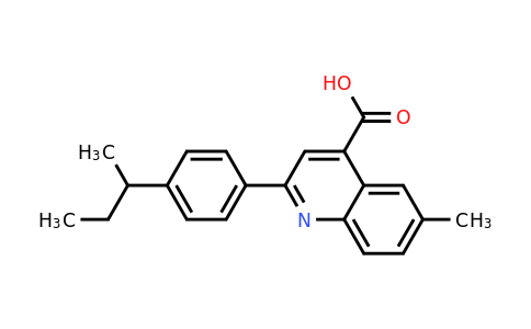 CAS 492442-13-4 | 2-(4-(sec-Butyl)phenyl)-6-methylquinoline-4-carboxylic acid