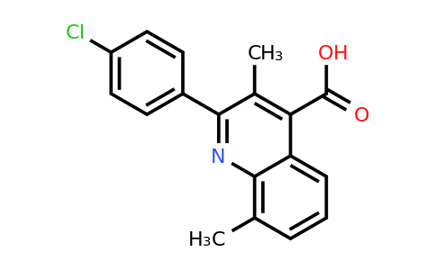 CAS 492448-66-5 | 2-(4-Chlorophenyl)-3,8-dimethylquinoline-4-carboxylic acid