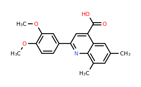 CAS 492997-55-4 | 2-(3,4-Dimethoxyphenyl)-6,8-dimethylquinoline-4-carboxylic acid