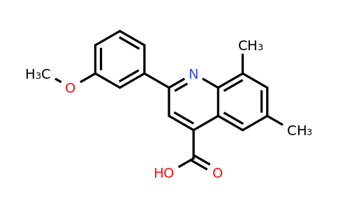 CAS 492997-60-1 | 2-(3-Methoxyphenyl)-6,8-dimethylquinoline-4-carboxylic acid