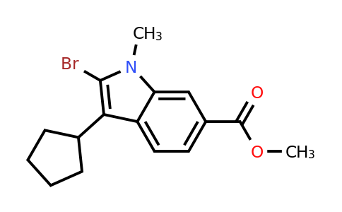 CAS 494799-35-8 | methyl 2-bromo-3-cyclopentyl-1-methyl-1H-indole-6-carboxylate