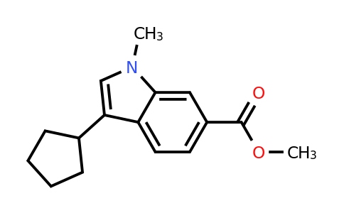 CAS 494799-38-1 | methyl 3-cyclopentyl-1-methyl-1H-indole-6-carboxylate