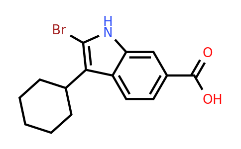 CAS 494799-76-7 | 2-bromo-3-cyclohexyl-1H-indole-6-carboxylic acid
