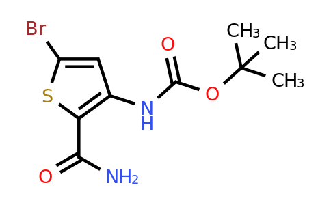 CAS 494833-78-2 | tert-butyl (5-bromo-2-carbamoylthiophen-3-yl)carbamate