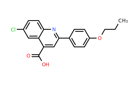 CAS 494861-04-0 | 6-Chloro-2-(4-propoxyphenyl)quinoline-4-carboxylic acid