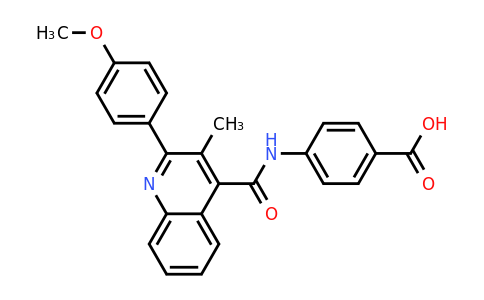 CAS 495377-79-2 | 4-(2-(4-Methoxyphenyl)-3-methylquinoline-4-carboxamido)benzoic acid
