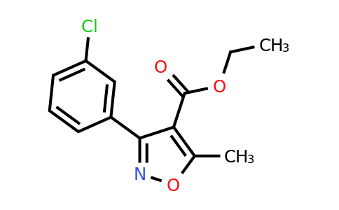 CAS 495417-28-2 | ethyl 3-(3-chlorophenyl)-5-methylisoxazole-4-carboxylate