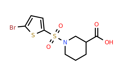 CAS 496778-03-1 | 1-[(5-bromothiophen-2-yl)sulfonyl]piperidine-3-carboxylic acid