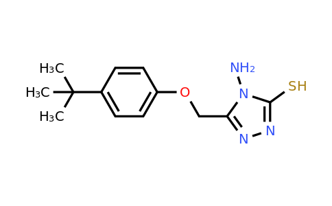 CAS 496784-99-7 | 4-amino-5-[(4-tert-butylphenoxy)methyl]-4H-1,2,4-triazole-3-thiol