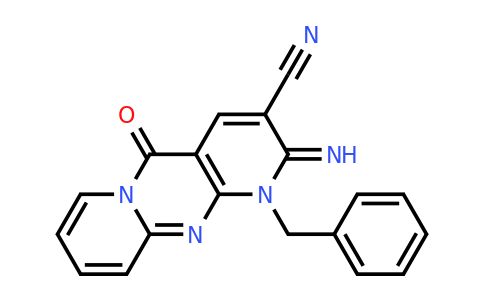 CAS 496799-83-8 | 7-benzyl-6-imino-2-oxo-1,7,9-triazatricyclo[8.4.0.0³,⁸]tetradeca-3(8),4,9,11,13-pentaene-5-carbonitrile