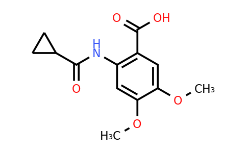 CAS 496913-51-0 | 2-cyclopropaneamido-4,5-dimethoxybenzoic acid