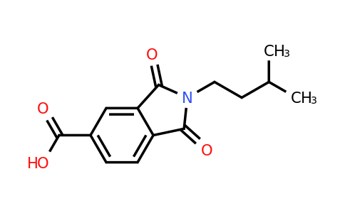 CAS 496913-99-6 | 2-(3-methylbutyl)-1,3-dioxo-2,3-dihydro-1H-isoindole-5-carboxylic acid