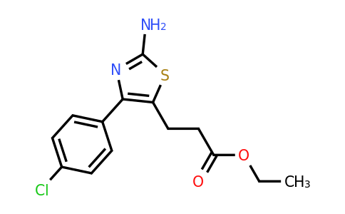 CAS 49779-93-3 | Ethyl 3-(2-amino-4-(4-chlorophenyl)thiazol-5-yl)propanoate