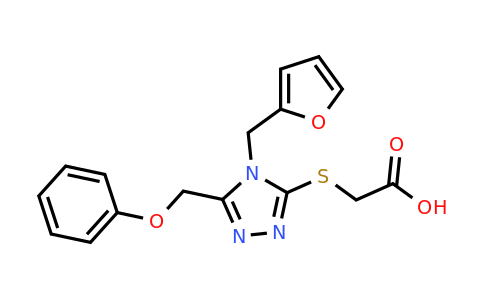 CAS 498550-48-4 | 2-({4-[(furan-2-yl)methyl]-5-(phenoxymethyl)-4H-1,2,4-triazol-3-yl}sulfanyl)acetic acid