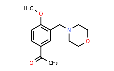 CAS 499190-78-2 | 1-{4-methoxy-3-[(morpholin-4-yl)methyl]phenyl}ethan-1-one