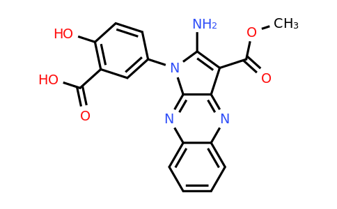 CAS 499229-16-2 | 5-[2-amino-3-(methoxycarbonyl)-1H-pyrrolo[2,3-b]quinoxalin-1-yl]-2-hydroxybenzoic acid