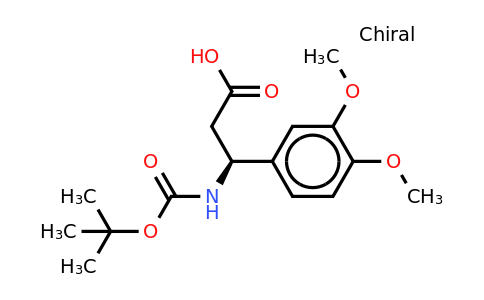 CAS 499995-84-5 | Boc-(S)-3-amino-3-(3,4-dimethoxy-phenyl)-propionic acid