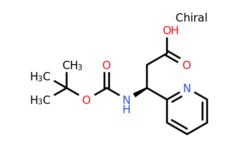 CAS 499995-86-7 | (S)-3-Tert-butoxycarbonylamino-3-pyridin-2-YL-propionic acid