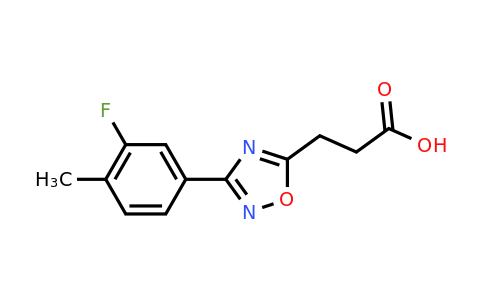 CAS 500025-20-7 | 3-[3-(3-Fluoro-4-methylphenyl)-1,2,4-oxadiazol-5-yl]propanoic acid