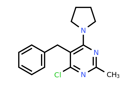 CAS 500156-13-8 | 5-Benzyl-4-chloro-2-methyl-6-(pyrrolidin-1-yl)pyrimidine
