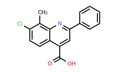 CAS 500346-26-9 | 7-Chloro-8-methyl-2-phenylquinoline-4-carboxylic acid